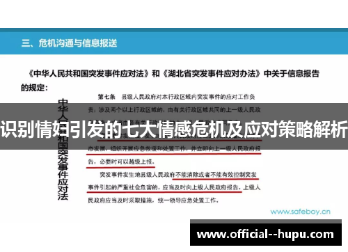 识别情妇引发的七大情感危机及应对策略解析 识别情妇引发的七大情感危机及应对策略解析