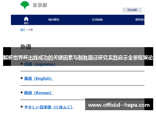 解析世界杯出线成功的关键因素与制胜路径研究实践启示全景框架论 解析世界杯出线成功的关键因素与制胜路径研究实践启示全景框架论